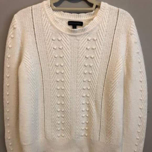Banana Republic Tops - Banana Republic Pom Pom Cable Sweater